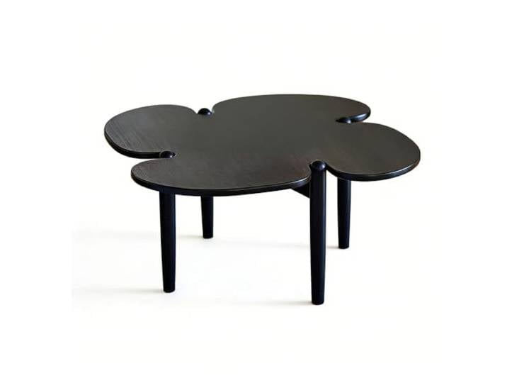 2WFYJNITP Wohnzimmer Minimalistischer Couchtisch aus Holz mit konischen Beinen Mittelstück