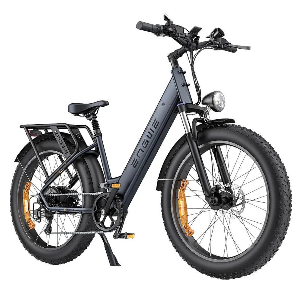 Elektrofahrrad E26 Step-thru - 250W 768WH 140KM Reichweite - Grau