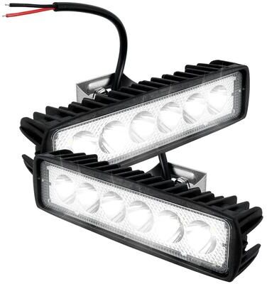 Inspire Essentials LED Light Bar Work Strip For Off Road Driving And Bright Night Visibility 2pcs