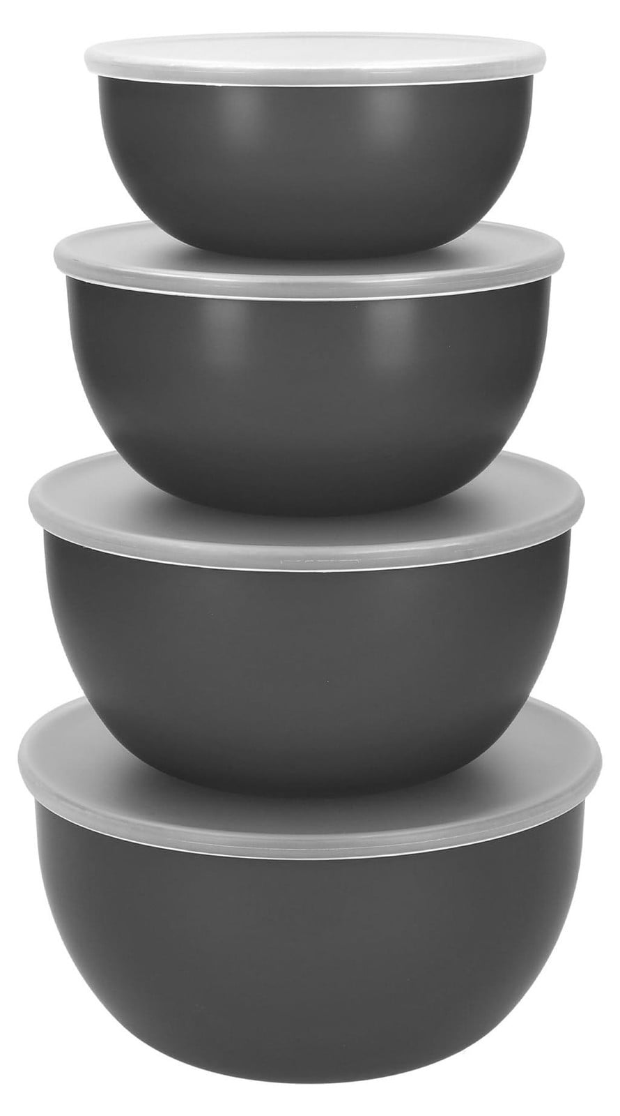 KitchenAid 4-delige set mengkommen met deksel - Hout