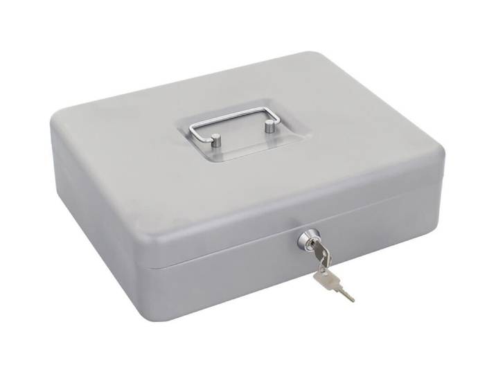 Rottner T06110 HomeStar Cash 4 Geldkassette Silber