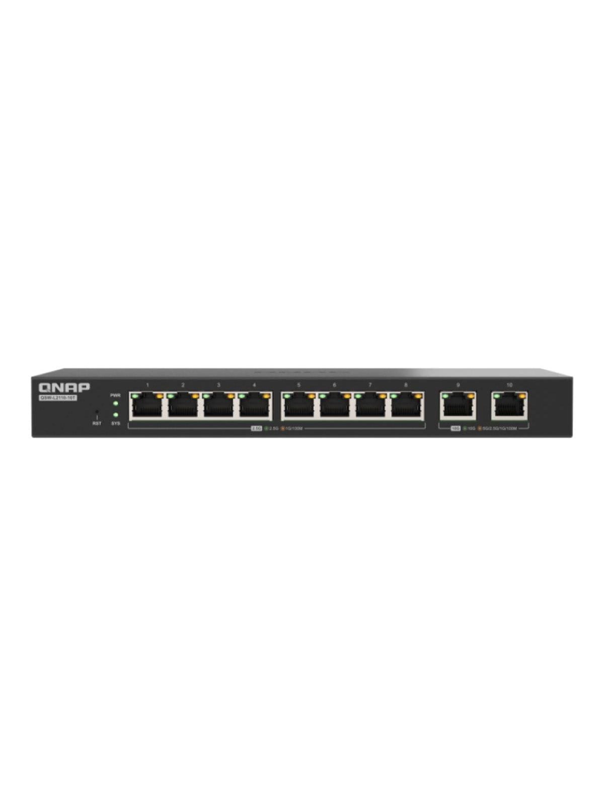 QNAP QSW-L2110-10T 8-Port 2.5GbE / 2-Port 10GbE Base-T