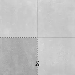 ceramicvision Warehouse Outdoor Ash 40x40x2 cm Terrassenplatte Schnittmuster Matt Strukturiert Naturale
