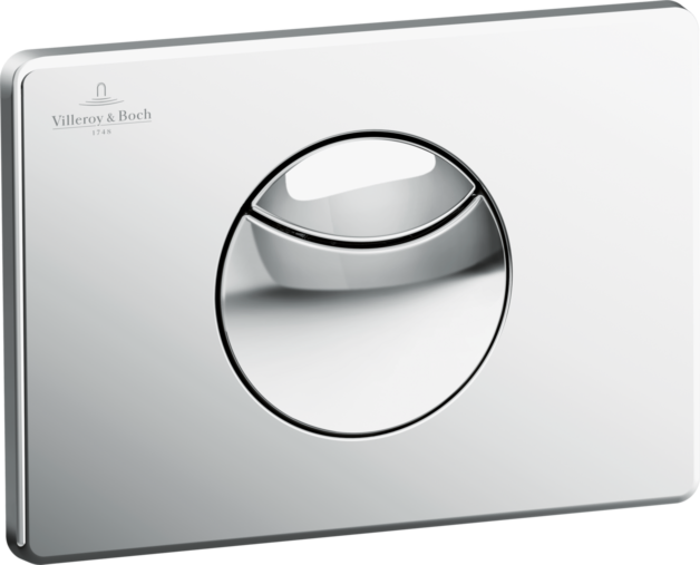 Villeroy und Boch Villeroy & Boch ViConnect E100  WC-Betätigungsplatte 92248561 2-Mengen-Spülung, Verchromt