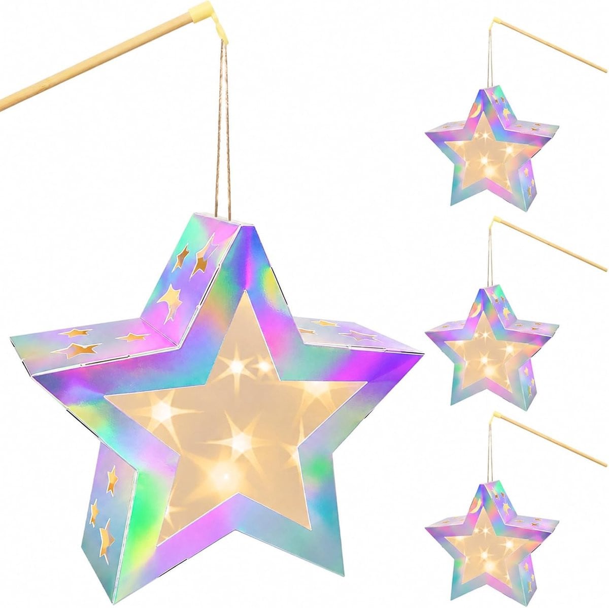 4-delige Twinkle Star lantaarn knutselset voor kinderen
