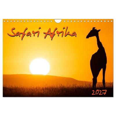 Safari Afrika (Wandkalender 2027 DIN A4 quer), CALVENDO Monatskalender