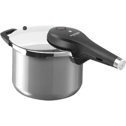 WMF Fusiontec Perfect Premium Schnellkochtopf, 22 cm, 6,5 Lite..., Pfanne + Kochtopf, Grau, Schwarz, Silber