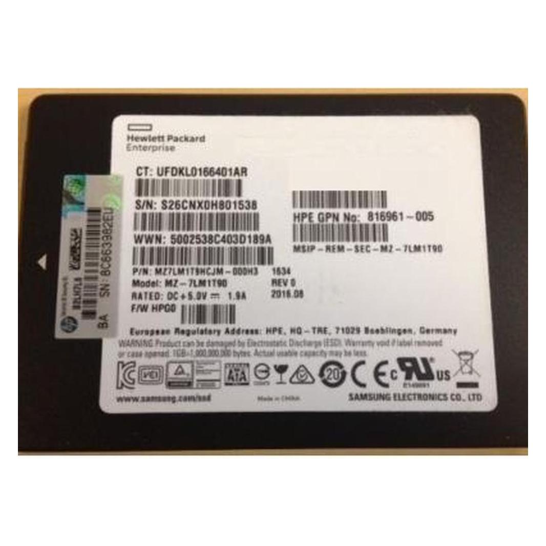 HPE SSD 1.92TB 6G SATA MU SFF (1920 GB) (875867-001)