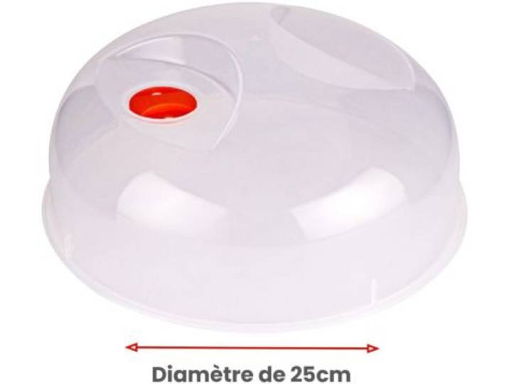 Essentielb - Cloche Anti-Projections Pour Micro-Ondes 25cm