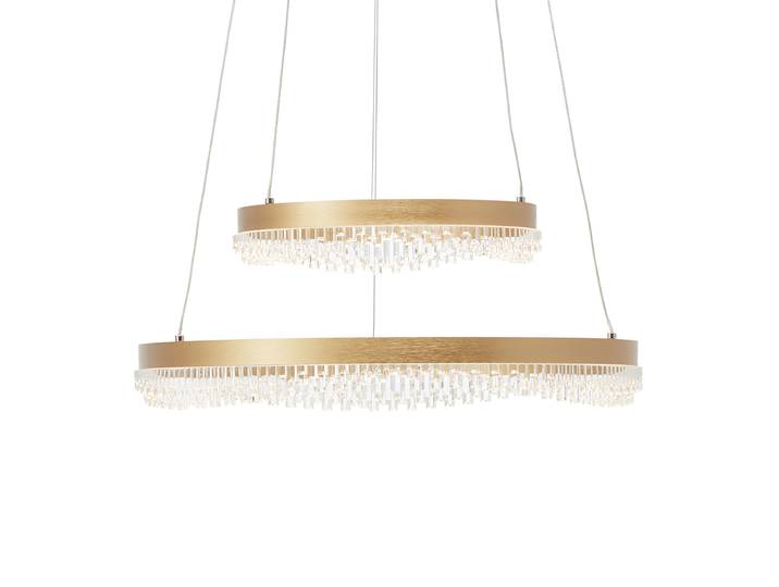 LED-Pendelleuchte Ø 50cm Gold/Gold Aluminium, pulverbeschichtet Acrylglas LED LED-Platine
