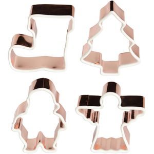 Lurch Ausstechformen 10568, Set, Xmas Maxi, aus Edelstahl, verschiedene Formen, 4-teilig