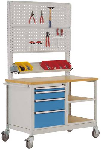 Manuflex MW2033.5012 Werkbank-Mobil Licht-Blau (RAL 5012)