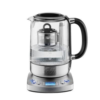 Solis Tee- & Wasserkocher, 1,7 L Volumen, Teesieb,Warmhaltefunktion,360° Basis