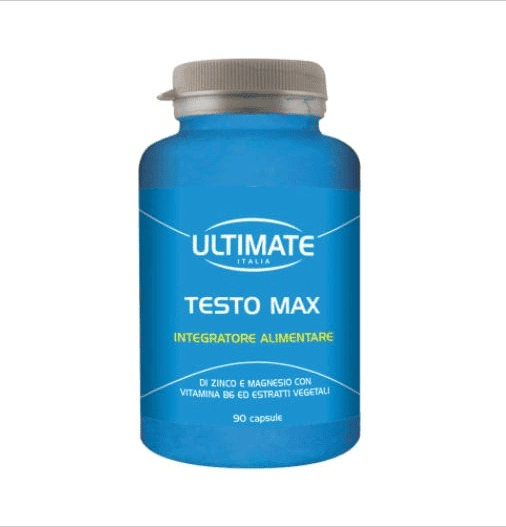 Ultimate Italia Testo Max Integratore Zinco Magnesio Vitamina B6 Estratti Vegali 90 Capsule