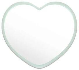 Uplift Essentials Petite Heart Portable Pocket Mirror light Green