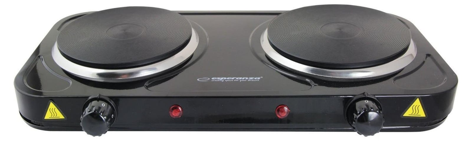 Esperanza EKH010K Elektroherd met 2 kookzones, zwart