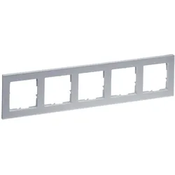 Legrand 765285 SEANO+ 5-fach Rahmen in der Farbausführung Aluminium lackiert