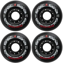 ROLLERBLADE APEX 4er Pack Rollenset 2026 black - 72mm/80A