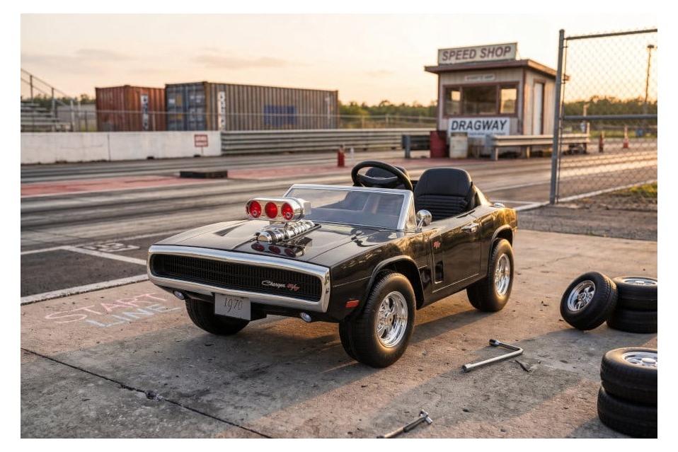 Elektro Kinderauto "Dodge Charger" - lizenziert - 24V7A Akku und 2 Sitzer- 2,4Ghz + MP3 + Leder + EVA