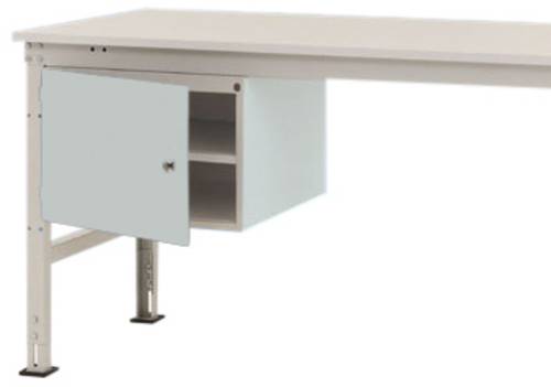 Manuflex ZB4713.7035 Gehäuse-Unterbau UNIVERSAL Stationär, Nutzhöhe 300mm mit 1 Tür links angeschlagen. Für Tischtiefe 800mm