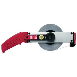 BMI, Längenmesswerkzeug, Rahmenbandmass ERGOLINE Länge 30 m Bandbreite 13 mm B mm/cm weiss (30 m)