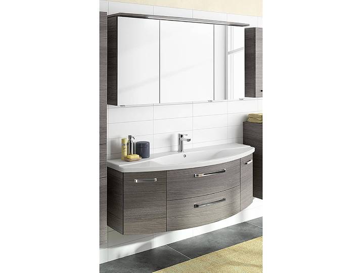 Badset 4010 2-teilig Kombi B 144cm Grau/Graphit