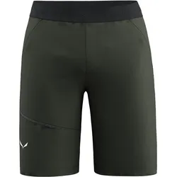 Salewa, Herren, Outdoorhose, Puez 4 Shorts (52, XL), Grün, Schwarz