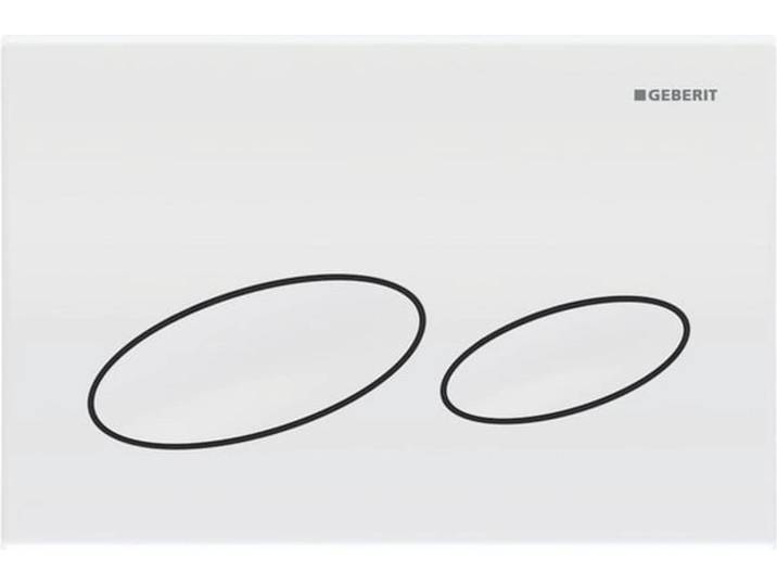 Plaque de recouvrement Geberit Kappa20 pourdepuis dessus/devant blanc