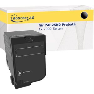 kompatibel für Lexmark 74C2SK0 Prebate, Kompatibler Toner , 7000 Seiten, schwarz