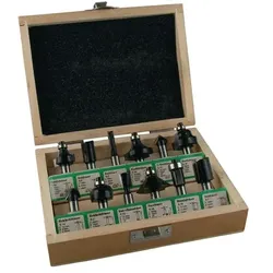 Fisch Tools, Fräser, Fräsersatz 973CT12A05 Hartmetall Schaft-Ø 8 mm 12-teilig
