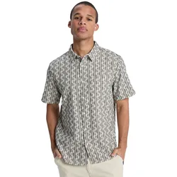 Quiksilver Kurzarm Hemd Horizons Bone Horizons - M - M