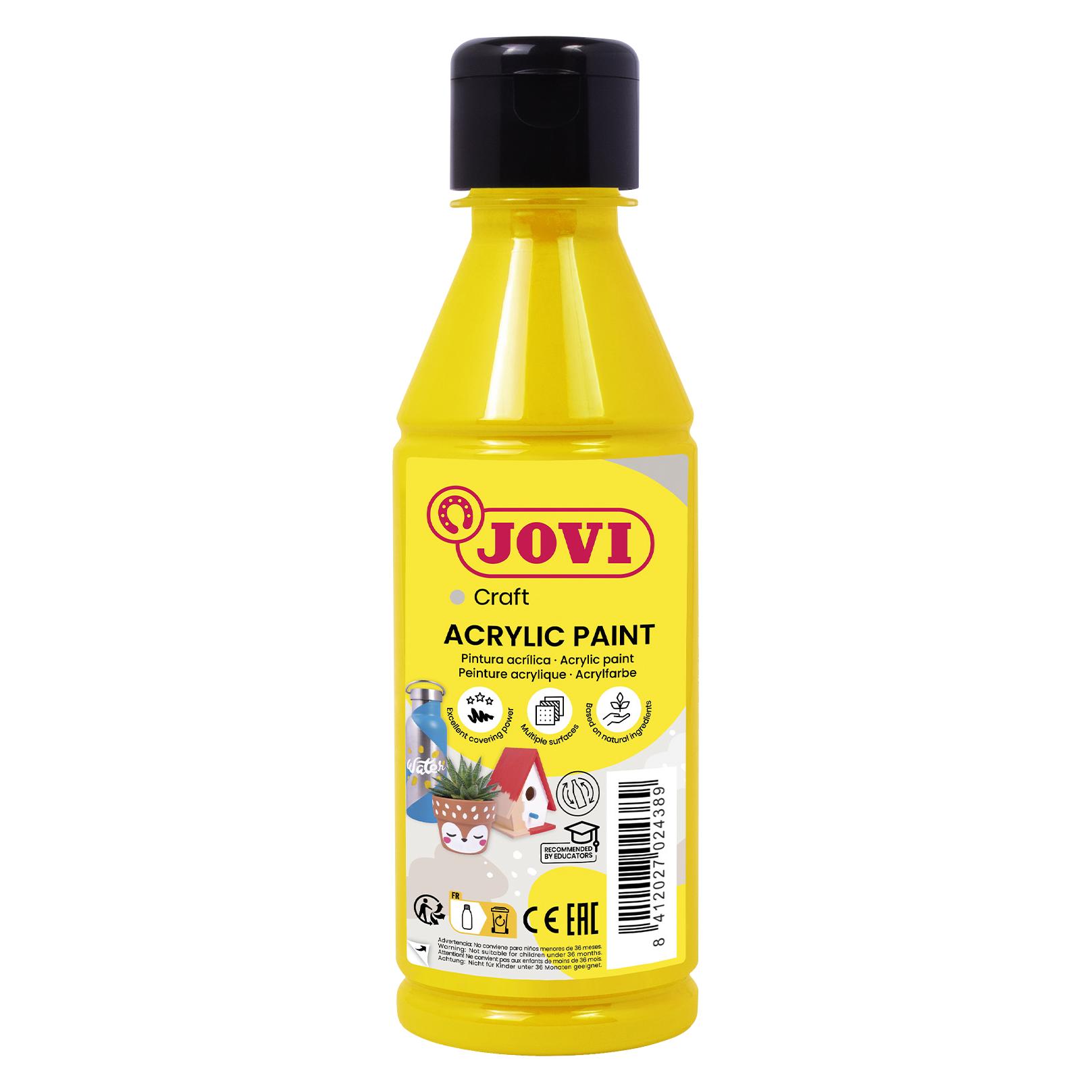 Jovi Acrylfarbe Jovidecor gelb 250ml Flasche (250 ml) (68002)