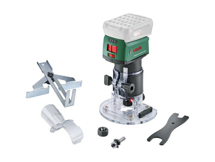 Oberfräse BOSCH AdvancedTrimRouter 18V-8 , grün, B:16mm H:13,6mm L:25,8mm, Fräsmaschinen, Oberfräse, Ohne Akku/Ladegerät