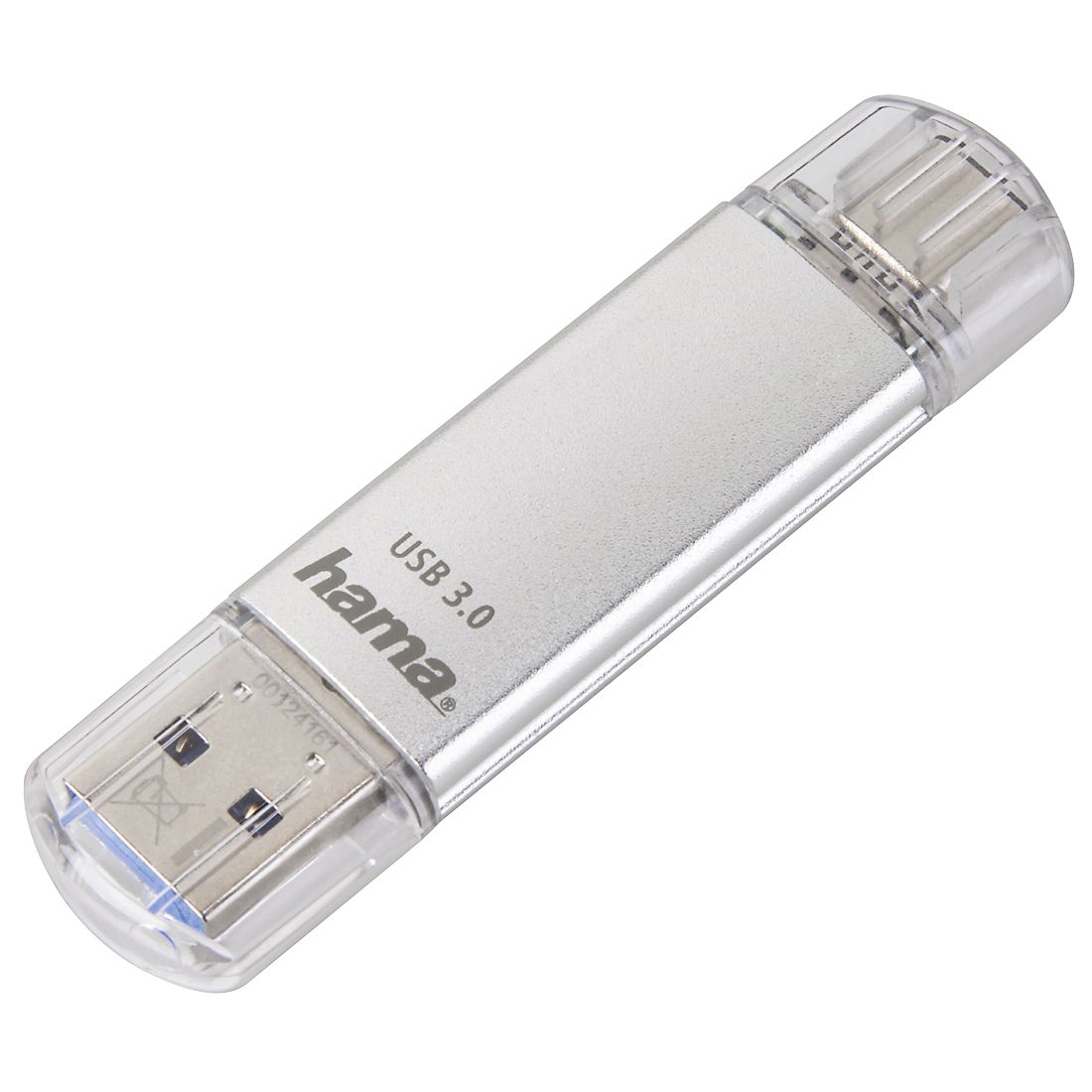 Hama USB Type-A / USB Type-C Stick 128 GB 181073 C-Laeta (Silber) 00181073