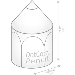 DotCom PENCIL Sitzhocker in Stiftform Pink