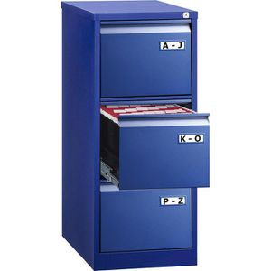 Bisley-Light Hängeregisterschrank IPCCA13, 1-bahnig, 3 Schübe, blau