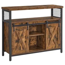 VASAGLE Sideboard braun 100/33/80 cm braun, 100x80x33 cm