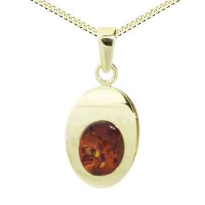 Kette und Anhänger Set OSTSEE-SCHMUCK "- Jessie - Gold 333/000 - Bernstein" Gr. 42, gold (gold 333, goldfarben, gelb), Schmuck_Sets, Damen, 42, Gelbgold 333