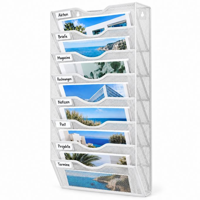 Relaxdays Tijdschriftenhouder van metaal