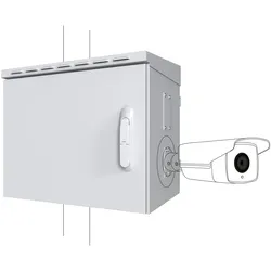 Lanview RACK FOR CCTV W=575mm D=425mm (19 Zoll Rack), Serverschrank, Weiss