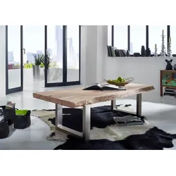 Couchtisch Akazie 160x70x45 Natural Stone lackiert FREEFORM #121