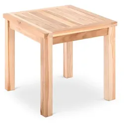 Garten Beistelltisch Teakholz 50 x 50 cm, Teakholz-Tisch, langlebig, massiv & robust, Raburg