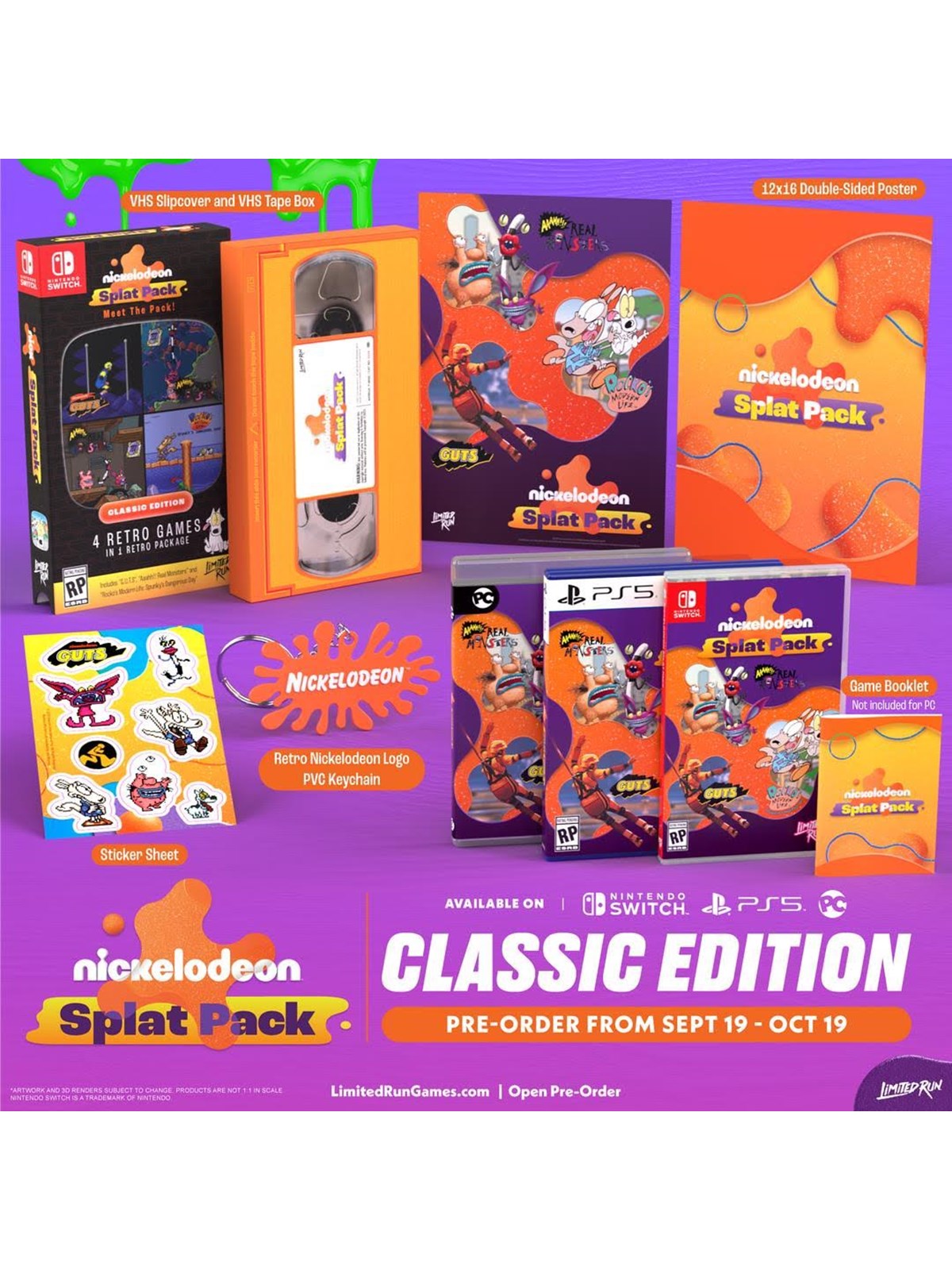 Nickelodeon Splat Pack - Classic Edition - Nintendo Switch - Action - PEGI Unknown