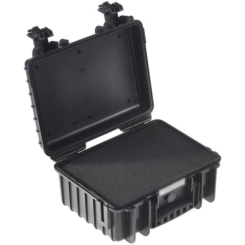 B&W Outdoor Case Type 3000 schwarz mit Schaumstoff Inlay
