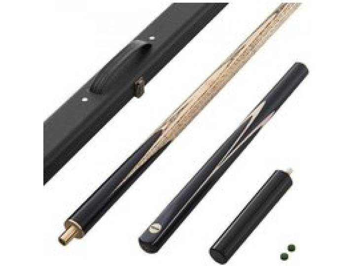 VEVOR Queue de billard articulée 1447,8 mm, 540 g, canne de billard avec rallonge, embout en cuir de 9,7 mm et étui en bois, queue de snooker pour table de billard professionnelle, bar, maison, bureau