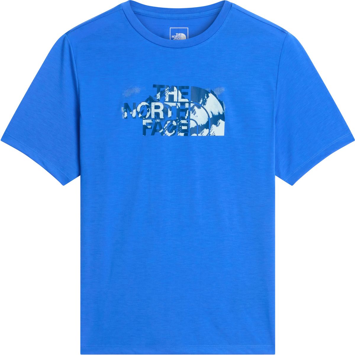 The North Face Mens Foundation Short Sleeves T-shirt-graph active blue (NLQ) M NF0A8J66NLQ-M