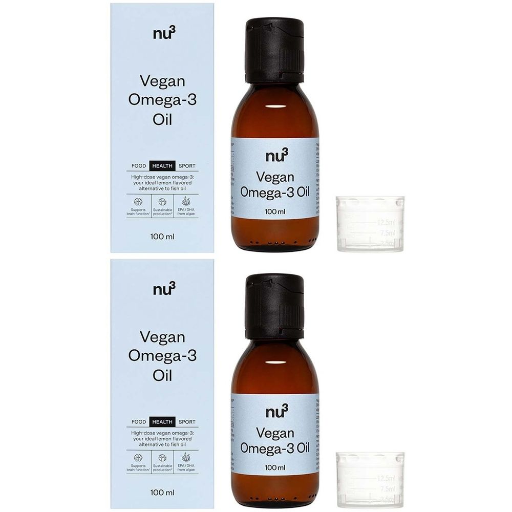 nu3 Omega 3 Öl Vegan x2 2x100 ml