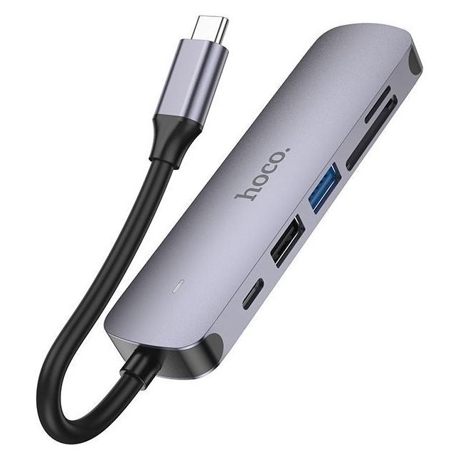 Hoco HB28 Multi Hub (USB-C, 6 Ports) (6931474769336)