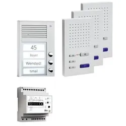TCS Audio-Sprechanlagen-Set PPAF03-EN/02 AP Freisprech 3Teilnehmer