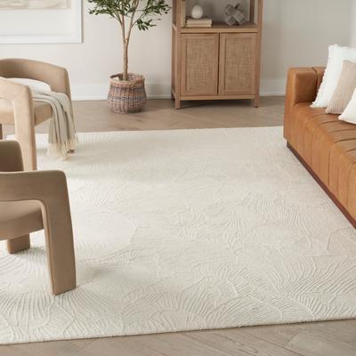 Nourison Avra Indoor only Floral Handmade Wool Area Rug
